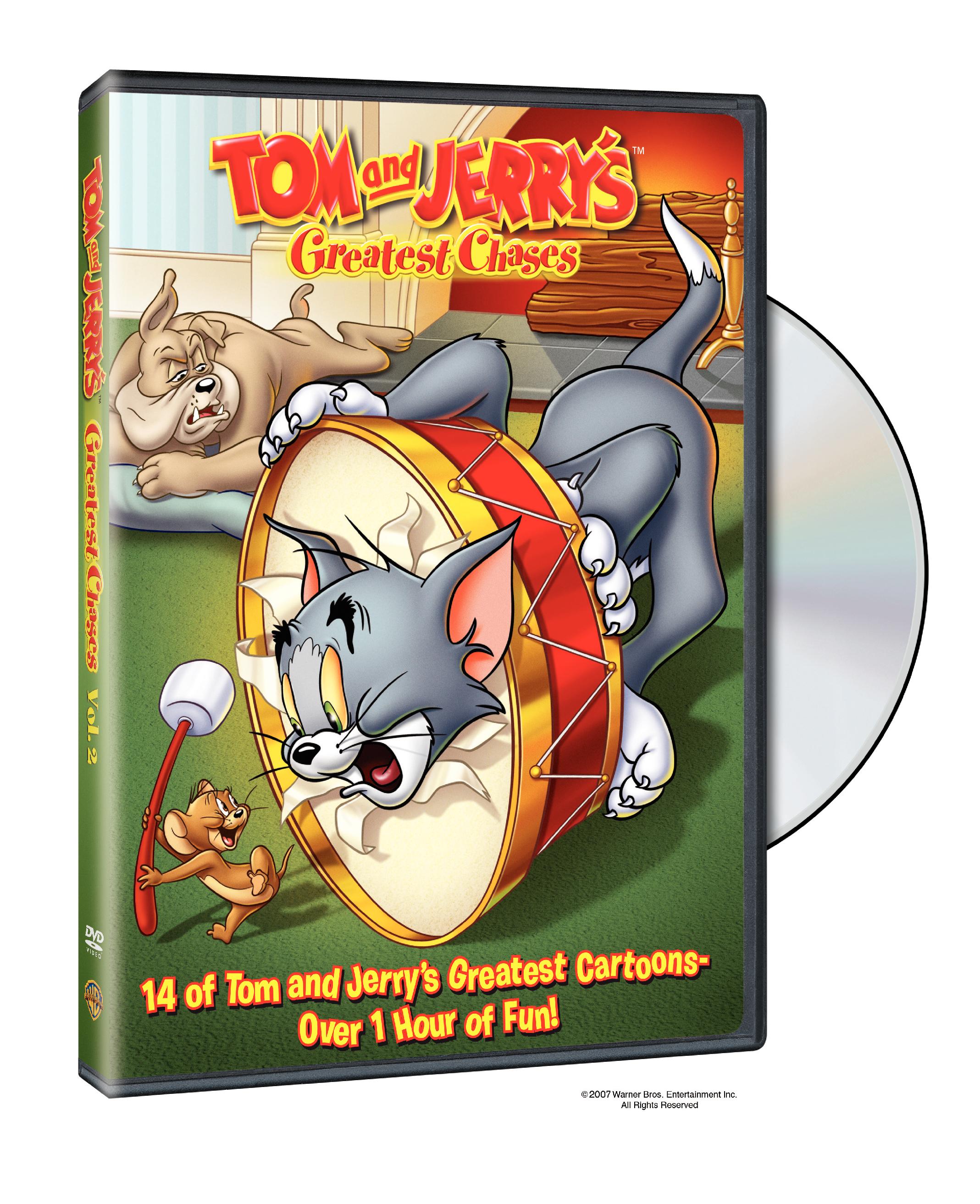 Tom and Jerry Greatest Chases Vol. 2 DVD Box Art Tom and jerry, Tom
